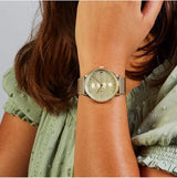 Tommy Hilfiger Analogue Multifunction Quartz Watch for women with Gold colored Stainless Steel mesh bracelet - 1781943 TTW39 - Runner