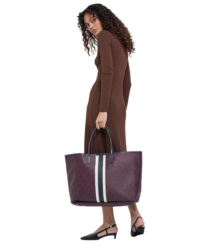 TOMMY HILFIGER eversible Shopper Bag + Pouch MONOPLAY LE MAXI TB199 - Runner