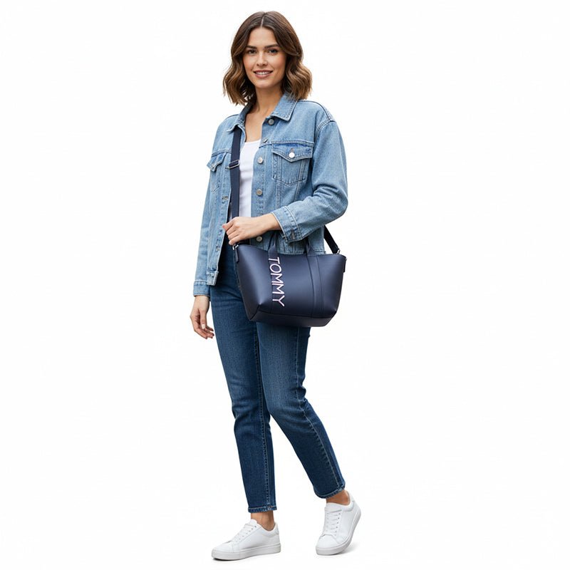 TOMMY HILFIGER JEANS CITY BOLD MINI TOTE - Shoulder Bag TB78 - Runner