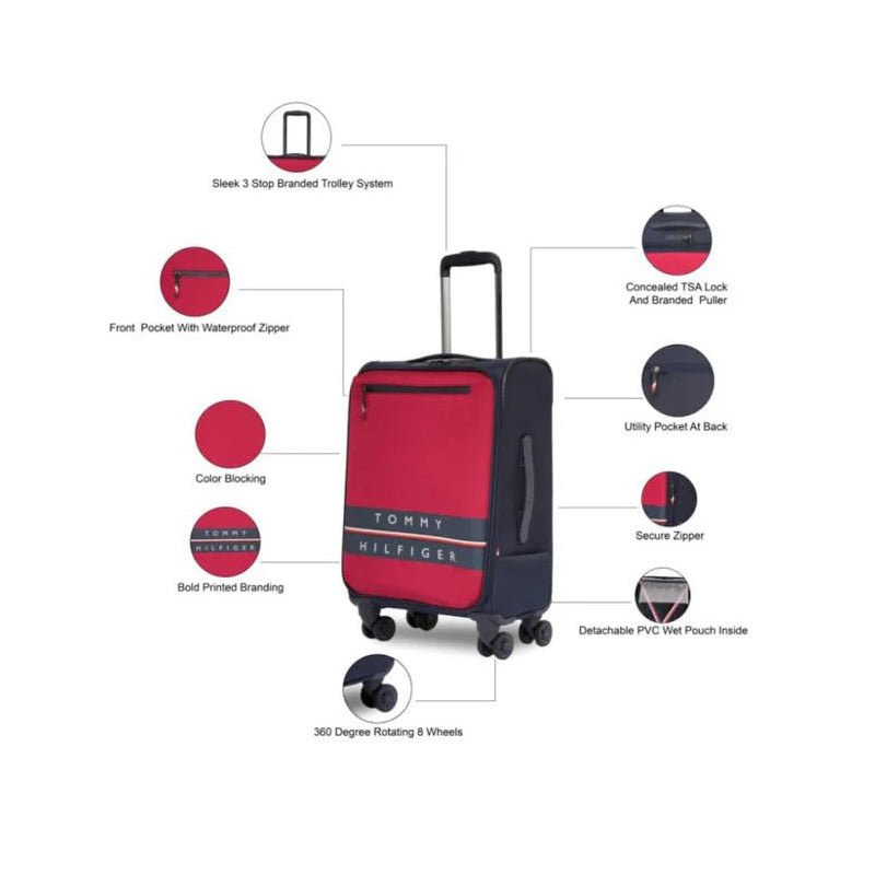 Tommy Hilfiger Lewiston 3 Piece Soft Luggage Set TB67 - Runner