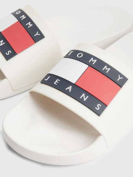 TOMMY HILFIGER Logo - decorated swimming pool slippers SLW146 - Runner