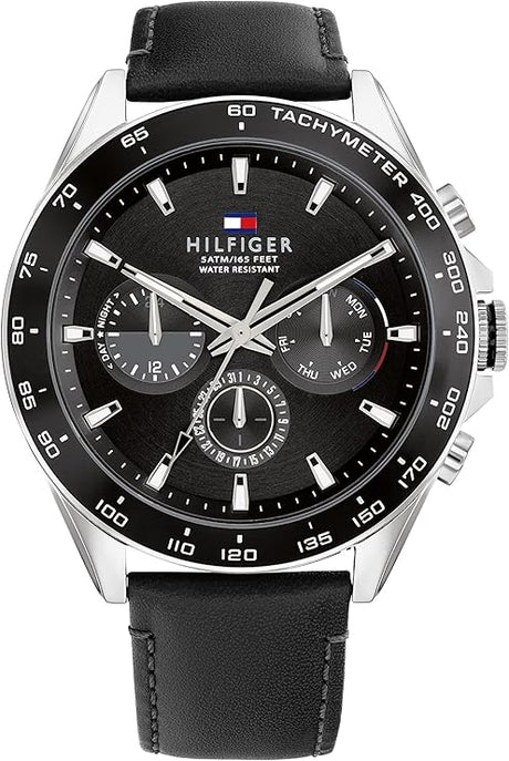 Tommy Hilfiger Men's Analog Quartz Watch with Leather Strap 1791964 TTM35 - Runner