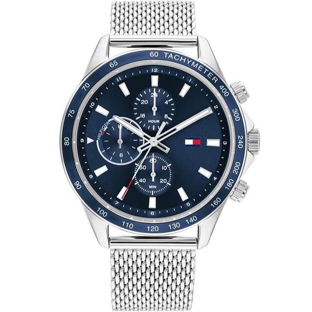 Tommy Hilfiger Men's Blue Dial Stainless Steel Watch - 1792018 TTM24 - Runner