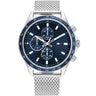 Tommy Hilfiger Men's Blue Dial Stainless Steel Watch - 1792018 TTM24 - Runner