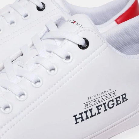 Tommy Hilfiger Men's Hilfiger Monogram Sneakers White TOM173 - Runner