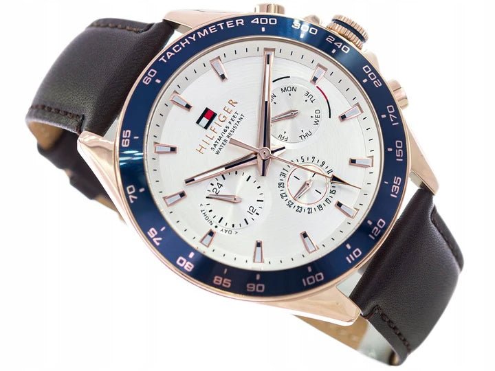 TOMMY HILFIGER Men's White Dial Watch - 1791966 - Original TTM57 - Runner