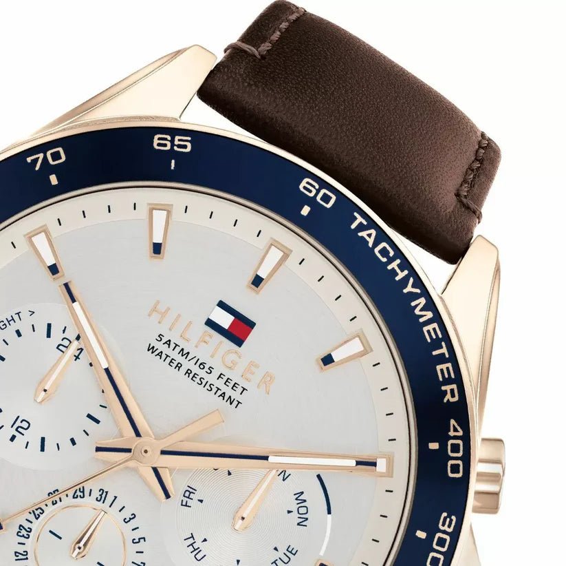 TOMMY HILFIGER Men's White Dial Watch - 1791966 - Original TTM57 - Runner
