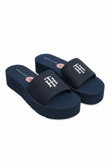 TOMMY HILFIGER Women’s Slide Sandals – Stylish and Comfortable Platform SLW97 - Runner