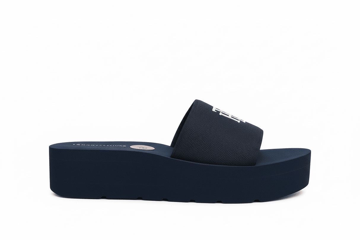 TOMMY HILFIGER Women’s Slide Sandals – Stylish and Comfortable Platform SLW97 - Runner
