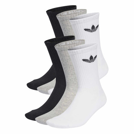 Trefoil Cushion Crew Socks 6 Pairs - Runner