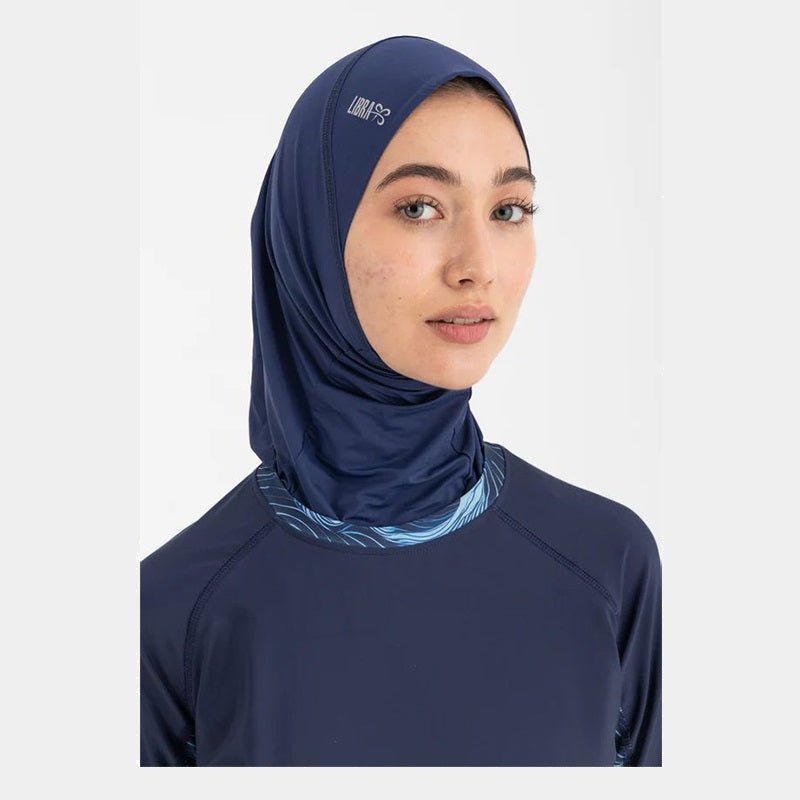 Ultra-Fit Swim Hijab - Navy - Runner