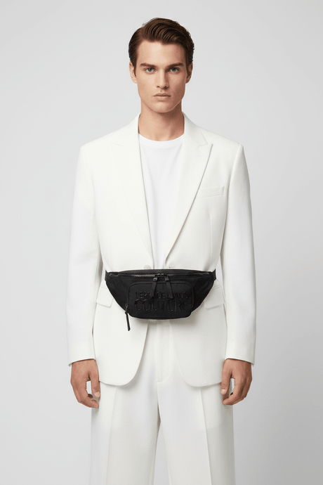 VERSACE COUTURE Range Iconic Logo-Belt Bag-Black- VB5 - Runner