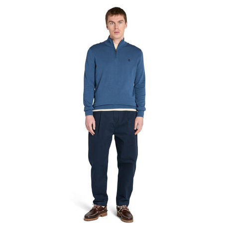 Williams River Cotton 1/4 Zip Sweater - Runner