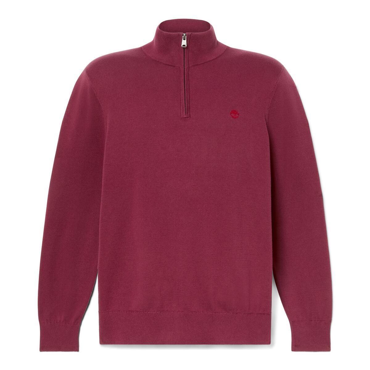 Williams River Cotton 1/4 Zip Sweater - Runner