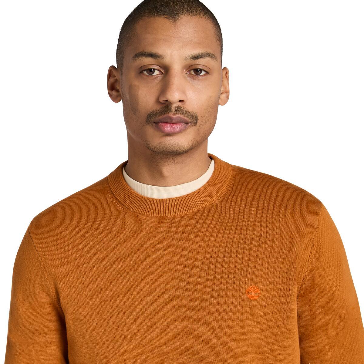 Williams River Cotton Sweater Leather - Runner