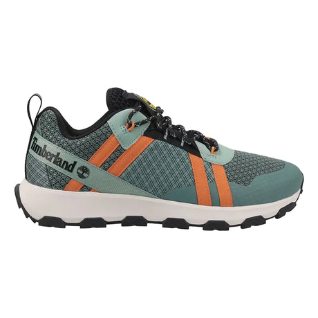 WINSOR TRAIL LOW LACE UP SNEAKER LIGHT GREEN MESH - Runner