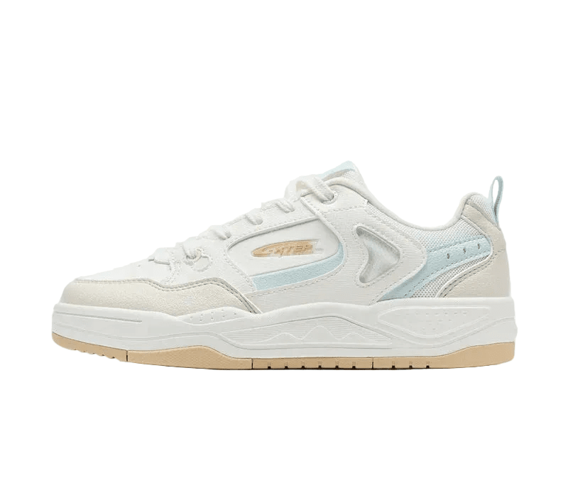 XTEP Women's Skateboarding Shoes Canvas White/Alabaster/Moonstone Blue 310060 - 8 XEW10 - Runner